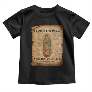 Virgin Mary Toddler T Shirt Our Lady Virgen De Guadalupe TS14 Black Print Your Wear
