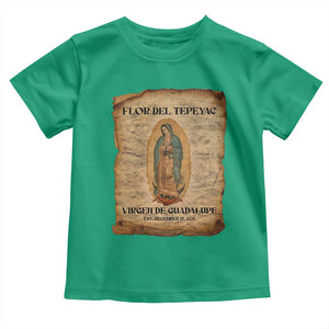 Virgin Mary Toddler T Shirt Our Lady Virgen De Guadalupe TS14 Irish Green Print Your Wear