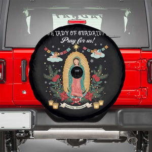 Virgin Mary Spare Tire Cover Our Lady Of Guadalupe Pray For Us TS14 Black Print Your Wear