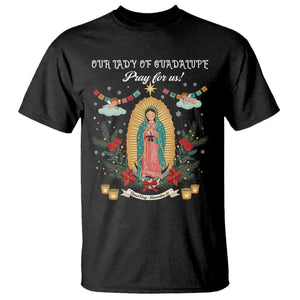 Virgin Mary T Shirt Our Lady Of Guadalupe Pray For Us TS14 Black Print Your Wear