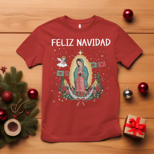 Our Lady of Guadalupe Christmas T Shirt Feliz Navidad TS14 Red Print Your Wear