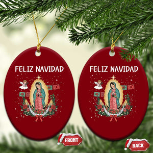 Our Lady of Guadalupe Christmas Ceramic Ornament Feliz Navidad TS14 Print Your Wear