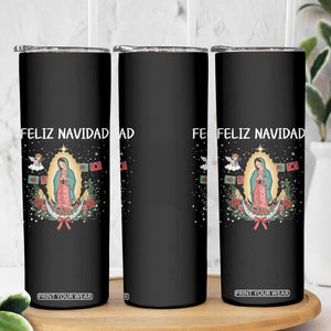 Our Lady of Guadalupe Christmas Skinny Tumbler Feliz Navidad TS14 Print Your Wear