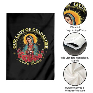 Virgen De Guadalupe Catholic Garden Flag Our Lady Of Guadalupe TS14 Print Your Wear