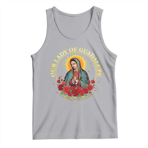 Virgen De Guadalupe Catholic Tank Top Our Lady Of Guadalupe TS14 Athletic Heather Print Your Wear