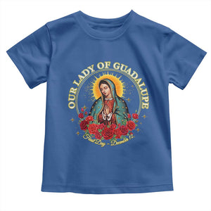 Virgen De Guadalupe Catholic Toddler T Shirt Our Lady Of Guadalupe TS14 Royal Blue Print Your Wear