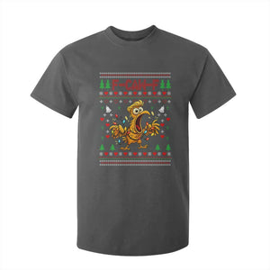 Funny Trump Chicken F Caw F Christmas T Shirt For Kid TS14 Dark Heather Print Your Wear