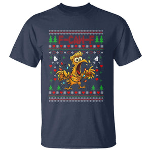 Funny Trump Chicken F Caw F Christmas T Shirt TS14 Navy Print Your Wear
