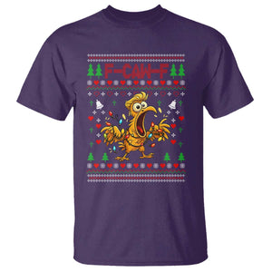 Funny Trump Chicken F Caw F Christmas T Shirt TS14 Purple Print Your Wear