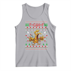Funny Trump Chicken F Caw F Christmas Tank Top TS14 Athletic Heather Print Your Wear
