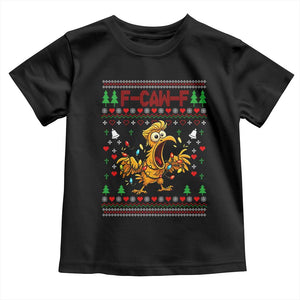 Funny Trump Chicken F Caw F Christmas Toddler T Shirt TS14 Black Print Your Wear