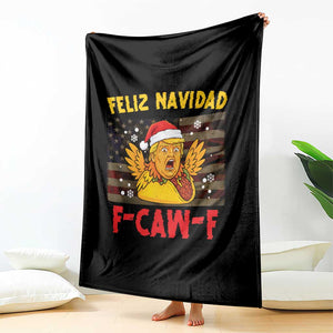 Funny Taco Trump F-Caw-F Christmas Throw Blanket Feliz Navidad TS14 Print Your Wear