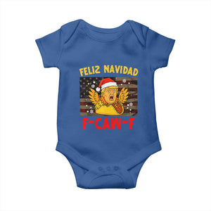 Funny Taco Trump F-Caw-F Christmas Baby Onesie Feliz Navidad - Print Your Wear