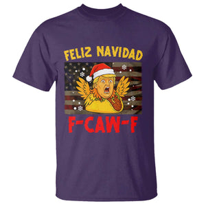 Funny Taco Trump F-Caw-F Christmas T Shirt Feliz Navidad TS14 Purple Print Your Wear