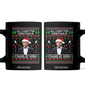Charlie Kirk Christmas Coffee Mug Freedom Memorial Patriotic Christian Xmas TS14 Black Print Your Wear