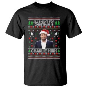 Charlie Kirk Christmas T Shirt Freedom Memorial Patriotic Christian Xmas TS14 Black Print Your Wear