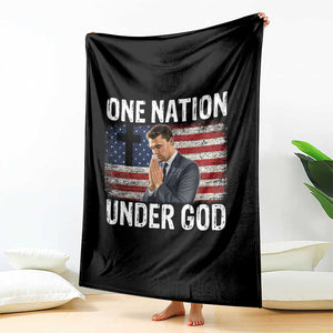 Charlie Kirk Christian Throw Blanket One Nation Under God Patriotic Faith TS14 Print Your Wear