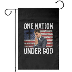 Charlie Kirk Christian Garden Flag One Nation Under God Patriotic Faith TS14 Black Print Your Wear