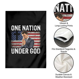Charlie Kirk Christian Garden Flag One Nation Under God Patriotic Faith TS14 Print Your Wear