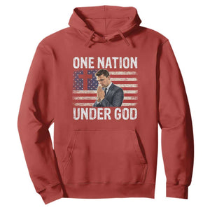 Charlie Kirk Christian Hoodie One Nation Under God Patriotic Faith TS14 Red Print Your Wear