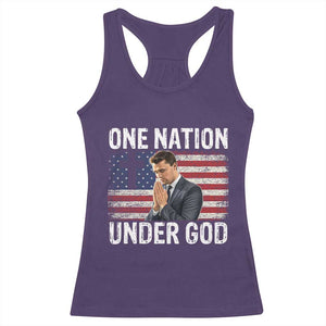 Charlie Kirk Christian Racerback Tank Top One Nation Under God Patriotic Faith TS14 Purple Print Your Wear