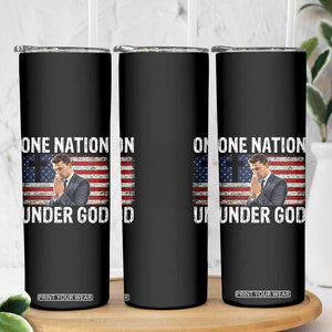 Charlie Kirk Christian Skinny Tumbler One Nation Under God Patriotic Faith TS14 Print Your Wear