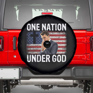 Charlie Kirk Christian Spare Tire Cover One Nation Under God Patriotic Faith TS14 Black Print Your Wear