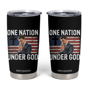 Charlie Kirk Christian Tumbler Cup One Nation Under God Patriotic Faith TS14 Black Print Your Wear