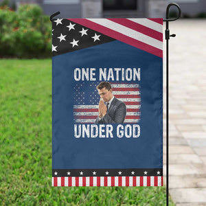 Charlie Kirk Christian Garden Flag One Nation Under God Patriotic Faith TS14 Classic Blue Black Print Your Wear