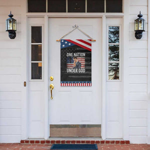 Charlie Kirk Christian Garden Flag One Nation Under God Patriotic Faith TS14 Print Your Wear