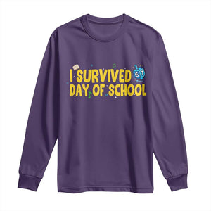 67 Six Seven Meme Long Sleeve Shirt Funny Hanukkah School Days TS14 Purple Print Your Wear