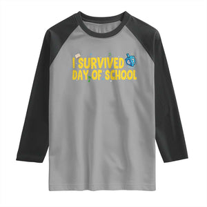 67 Six Seven Meme Raglan Shirt Funny Hanukkah School Days TS14 Sport Gray Black Print Your Wear
