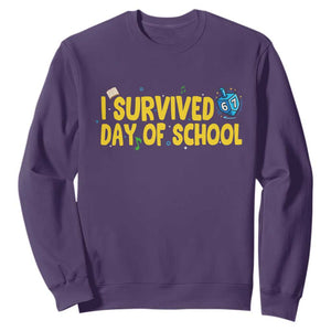 67 Six Seven Meme Sweatshirt Funny Hanukkah School Days TS14 Purple Print Your Wear