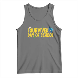 67 Six Seven Meme Tank Top Funny Hanukkah School Days TS14 Black Heather Print Your Wear