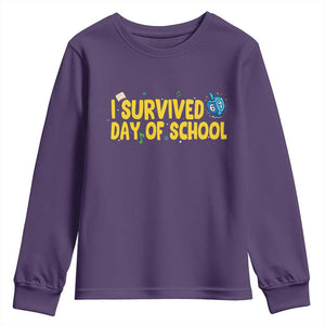 67 Six Seven Meme Youth Sweatshirt Funny Hanukkah School Days TS14 Purple Print Your Wear