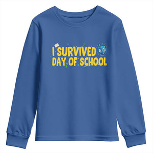 67 Six Seven Meme Youth Sweatshirt Funny Hanukkah School Days TS14 Royal Blue Print Your Wear