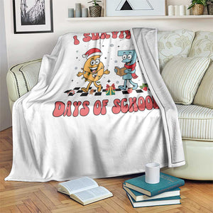 67 Six Seven Christmas Meme Throw Blanket I Survived Days Of School TS14 Print Your Wear