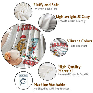 67 Six Seven Christmas Meme Throw Blanket I Survived Days Of School TS14 Print Your Wear