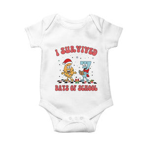 67 Six Seven Christmas Meme Baby Onesie I Survived Days Of School TS14 White Print Your Wear