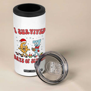 67 Six Seven Christmas Meme 4 in 1 Can Cooler Tumbler I Survived Days Of School TS14 Print Your Wear