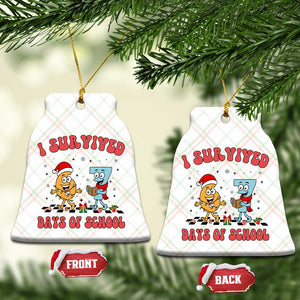 67 Six Seven Christmas Meme Ceramic Ornament I Survived Days Of School TS14 Print Your Wear