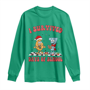 67 Six Seven Christmas Meme Long Sleeve Shirt I Survived Days Of School TS14 Irish Green Print Your Wear