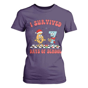 67 Six Seven Christmas Meme T Shirt For Women I Survived Days Of School TS14 Purple Print Your Wear