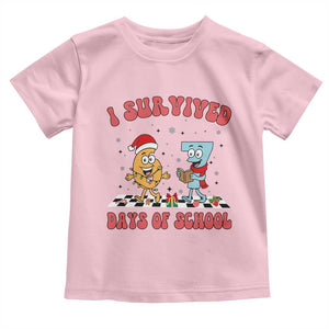 67 Six Seven Christmas Meme Toddler T Shirt I Survived Days Of School TS14 Light Pink Print Your Wear