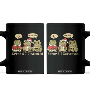 67 Six Seven Christmas Meme Coffee Mug Funny Frog Christmas Xmas TS14 Black Print Your Wear