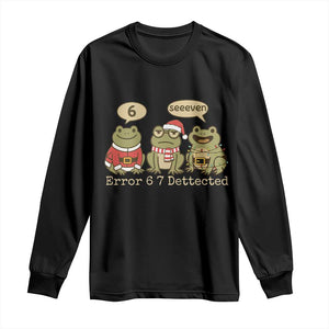67 Six Seven Christmas Meme Long Sleeve Shirt Funny Frog Christmas Xmas TS14 Black Print Your Wear