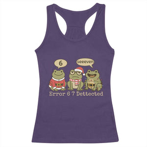 67 Six Seven Christmas Meme Racerback Tank Top Funny Frog Christmas Xmas TS14 Purple Print Your Wear