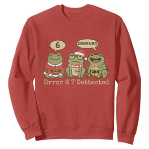 67 Six Seven Christmas Meme Sweatshirt Funny Frog Christmas Xmas TS14 Red Print Your Wear