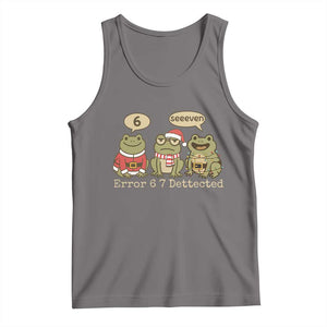 67 Six Seven Christmas Meme Tank Top Funny Frog Christmas Xmas TS14 Deep Heather Print Your Wear