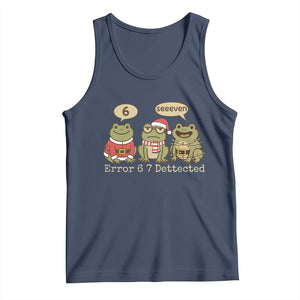 67 Six Seven Christmas Meme Tank Top Funny Frog Christmas Xmas TS14 Navy Print Your Wear